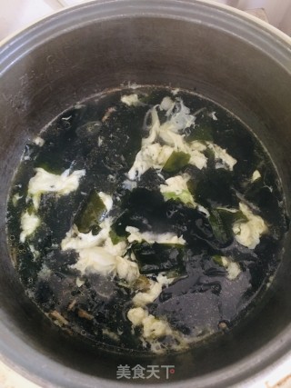裙带菜蛋花汤的做法步骤：7