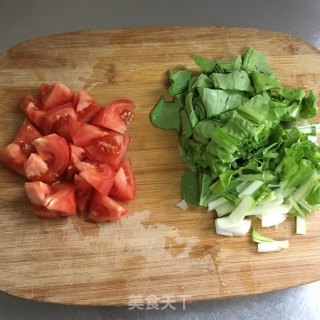 青菜面皮的做法步骤：1