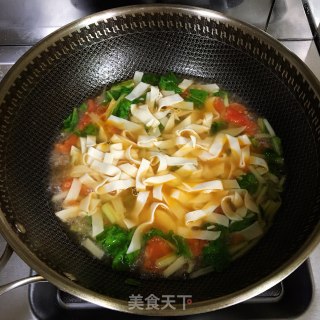 青菜面皮的做法步骤：7