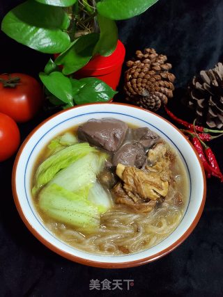 牛腩白菜炖粉条的做法步骤：6
