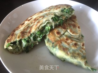 韭菜海米鸡蛋卷饼的做法步骤：13