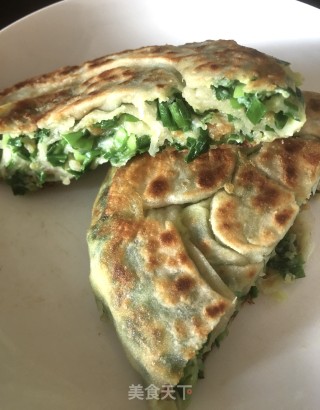韭菜海米鸡蛋卷饼的做法步骤：14