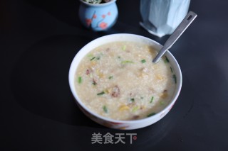 瘦肉萝卜干粥的做法步骤：7