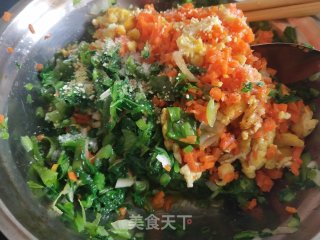 小白菜胡萝卜素包子的做法步骤：7