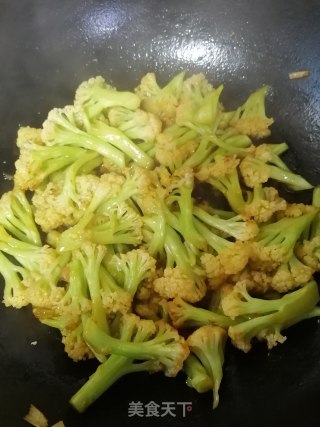甜辣酱炒菜花的做法步骤：6