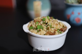 肉丝豆角炒饭的做法步骤：1