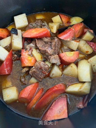 土豆烧牛腩的做法步骤：11