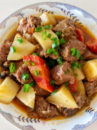 土豆烧牛腩的做法步骤：13