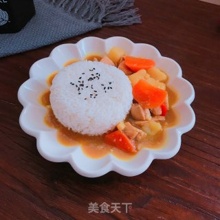 咖喱鸡肉饭的做法步骤：16