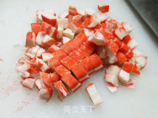 蟹肉棒鸡蛋糕的做法步骤：2