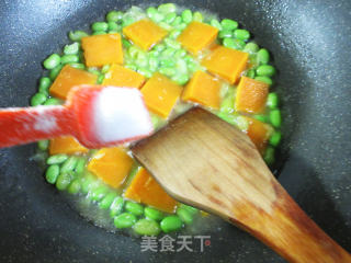 毛豆与南瓜的做法步骤：6