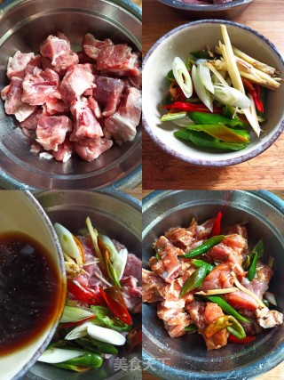 粉蒸排骨的做法步骤：3