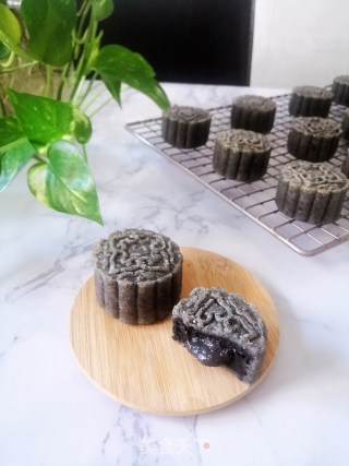 黑芝麻流心月饼的做法步骤：20