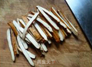 香干炒西瓜皮的做法步骤：3