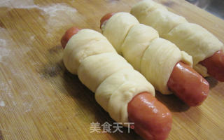 热狗卷的做法步骤：9