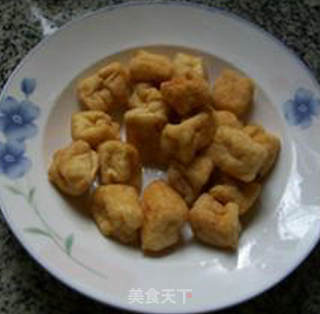 小油豆腐炒五号菜的做法步骤：2