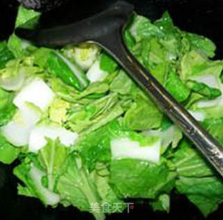 小油豆腐炒五号菜的做法步骤：6