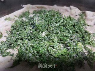 蒸红萝卜缨的做法步骤：6