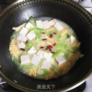 丝瓜豆腐汤的做法步骤：5