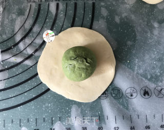 菠菜黑芝麻双色馒头的做法步骤：10