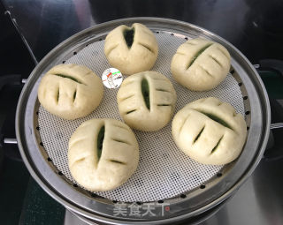 菠菜黑芝麻双色馒头的做法步骤：14