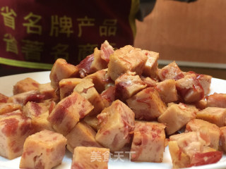 孜然火腿猪肉土豆丁的做法步骤：4