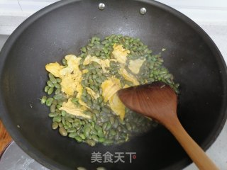 毛豆炒鸡蛋的做法步骤：7