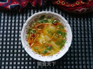 虫草花鸡汤面片的做法步骤：11