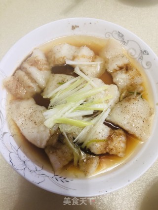 清蒸巴沙鱼。的做法步骤：10