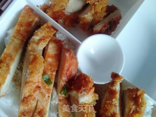 美味鸡排饭的做法步骤：16