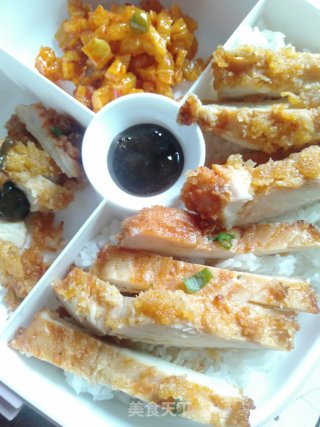 美味鸡排饭的做法步骤：17