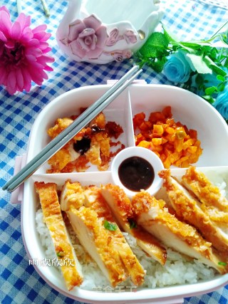 美味鸡排饭的做法步骤：18