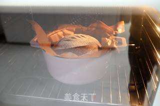 珐琅锅黑米欧包的做法步骤：12
