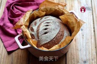 珐琅锅黑米欧包的做法步骤：14