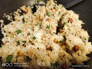 豆角萝卜干肉丝炒饭的做法步骤：6