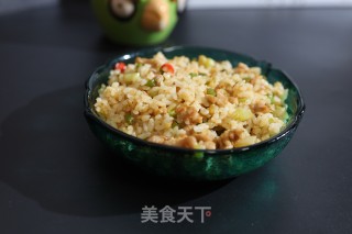 豆角萝卜干肉丝炒饭的做法步骤：7