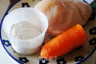 胡萝卜鸡肉肠的做法步骤：1