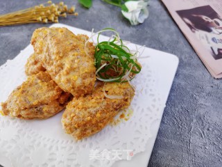 咸蛋黄焗鸡翅的做法步骤：14