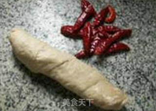 辣炒面筋梅豆的做法步骤：2