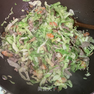 干鱿虾仁柯饭的做法步骤：12
