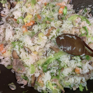 干鱿虾仁柯饭的做法步骤：14