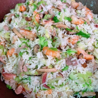 干鱿虾仁柯饭的做法步骤：15