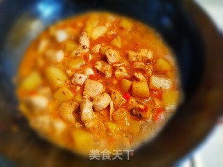 火麻酱香鸡胸烧土豆的做法步骤：10
