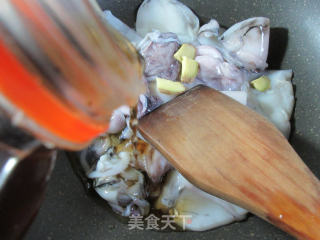 乌贼烧茭白的做法步骤：4