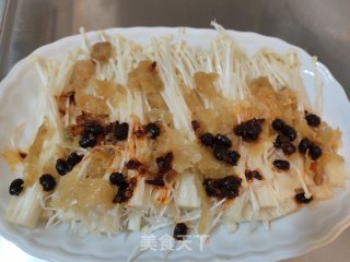 冬菜豆豉蒸金针菇的做法步骤：4
