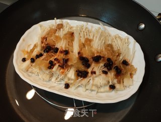 冬菜豆豉蒸金针菇的做法步骤：5