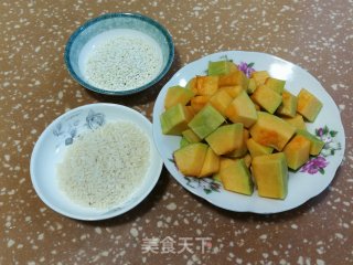 糯米南瓜浓汤的做法步骤：1