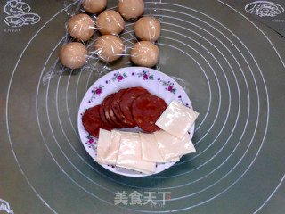花生酱与华夫：花生酱芝士酱腿华夫饼的做法步骤：7