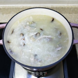 香菇鸡丝粥的做法步骤：14