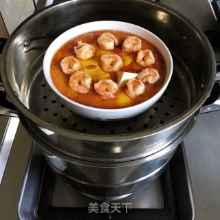 虾仁豆腐蒸蛋的做法步骤：10